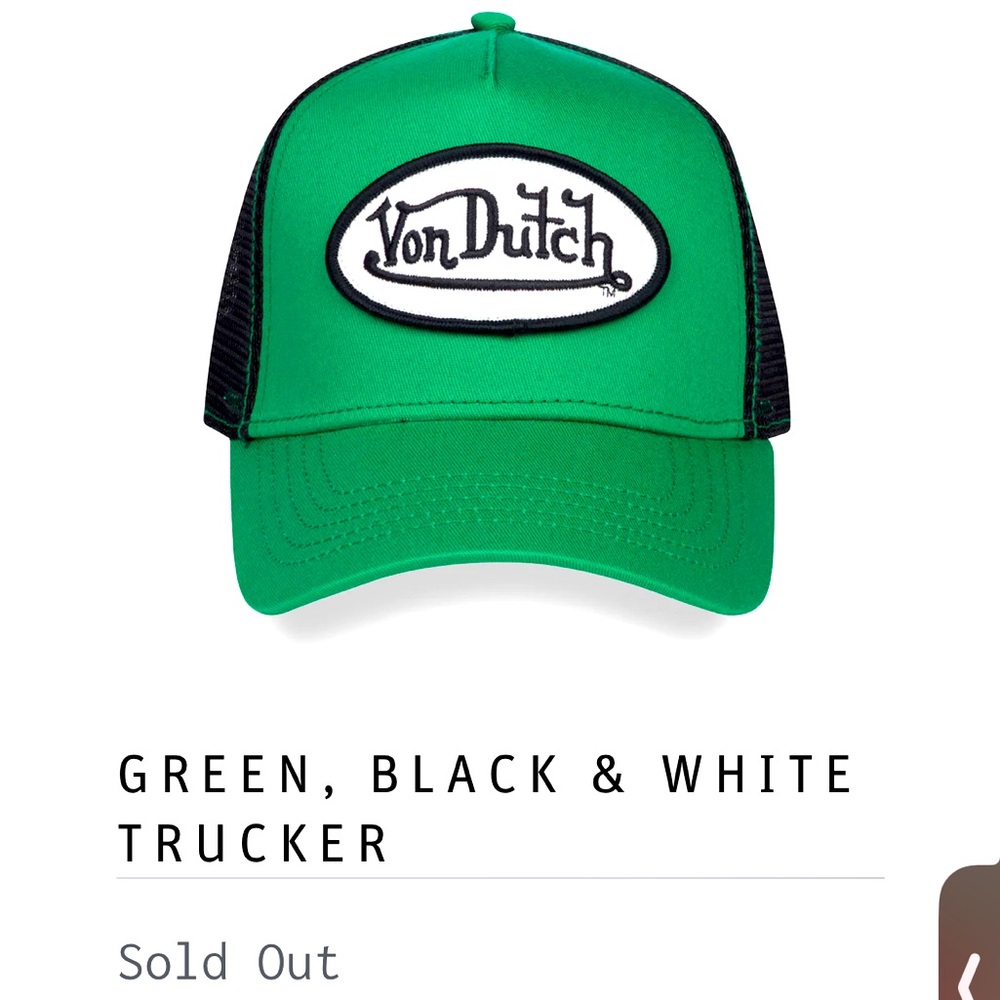 SOLD OUT ONLINE! MSRP $89 Von Dutch Trucker Hat!